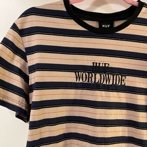 HUF WORLDWIDE STRIPED TEE